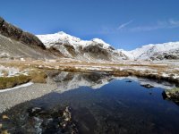 Upper Eskdale, reflections in the Esk