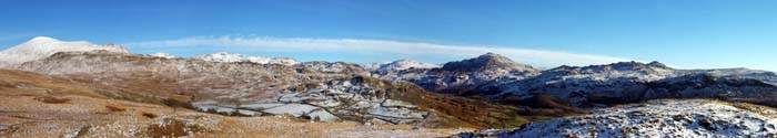 Scafell and Harter Fell in winter