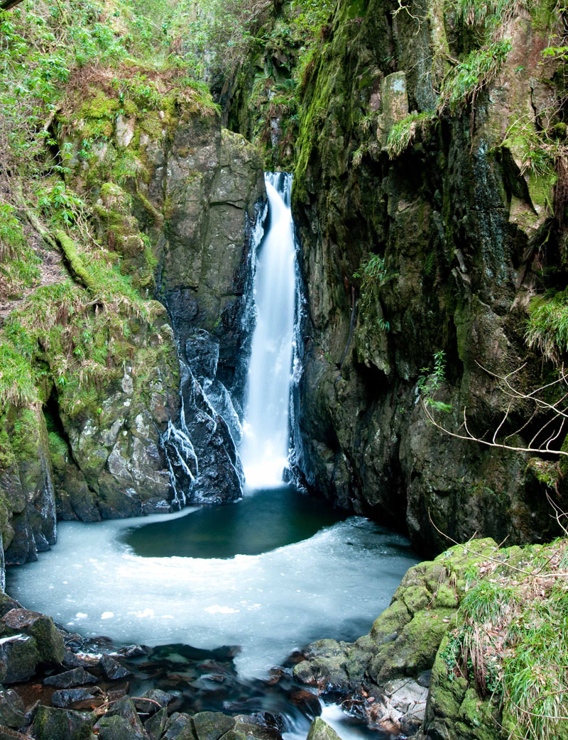 Dalegarth Falls in winter